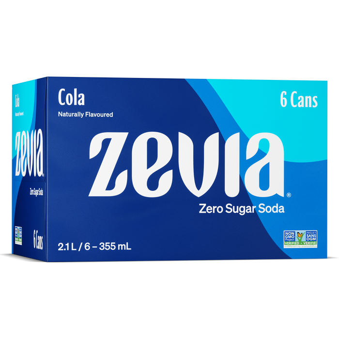 Zevia Cola, 6 x 355mL