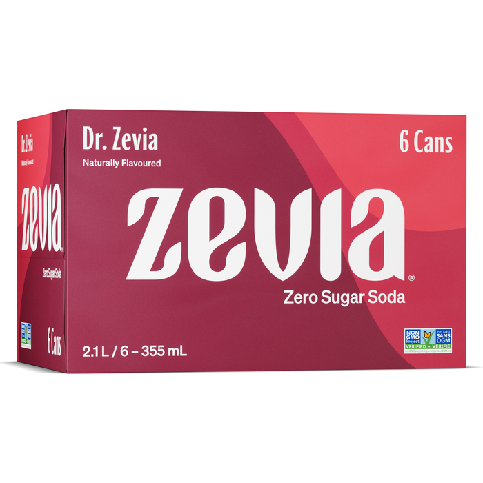Zevia Dr.Zevia Soda, 6 x 355mL