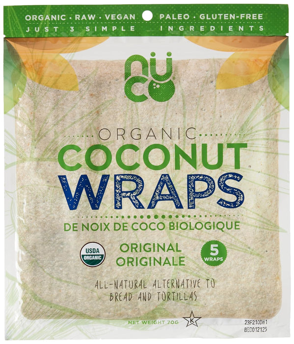 picture of Nuco Organic Coconut Wraps Original, 5 pack