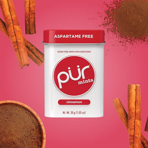 PUR Sugar-Free Mints - Cinnamon, 30g