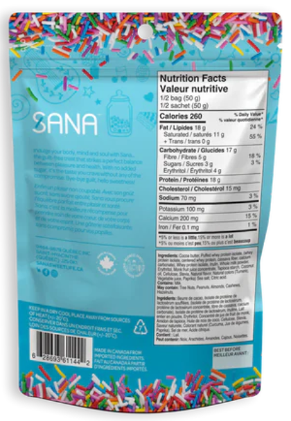 Sana White Chocolaty Birthday Protein Bites, 100g